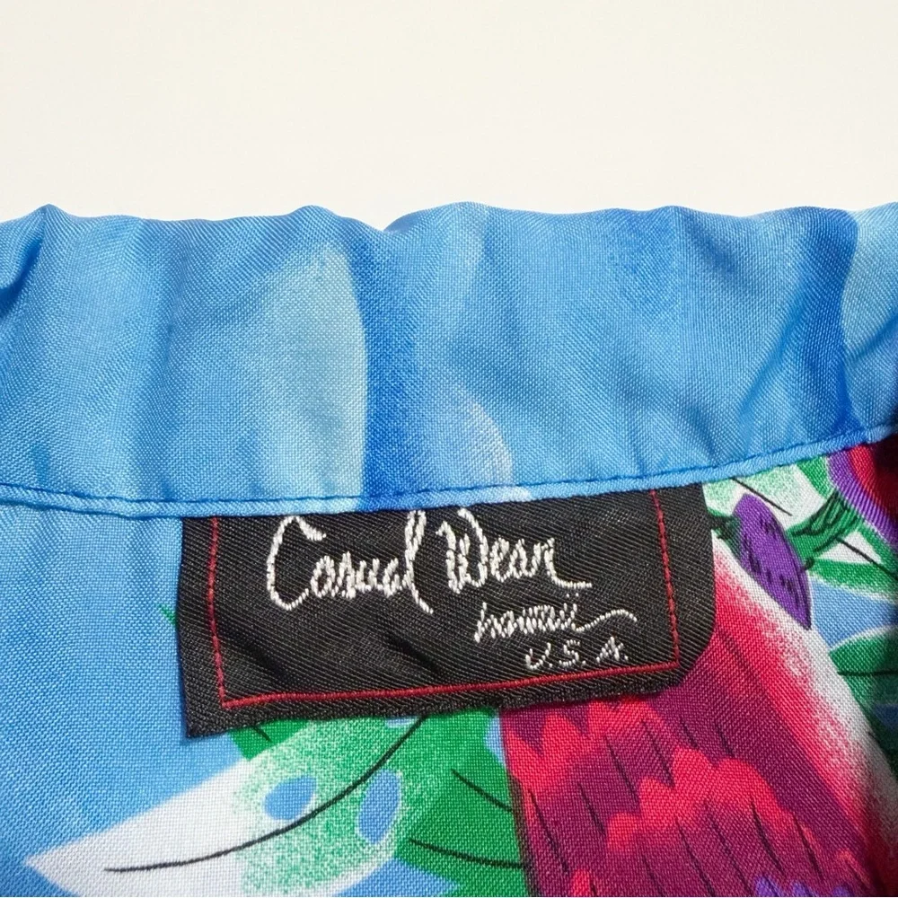 Casual Wear Hawaii Tropical Hawaiian Button Up Camp Shirt